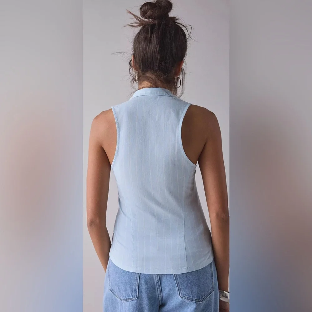 UO Party Girl Cotton-Blend Vest Top - Picture 2 of 5